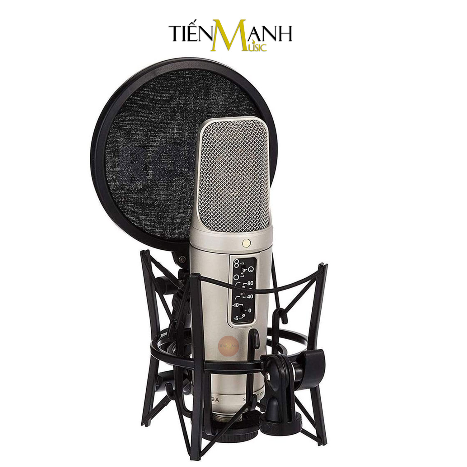 Micro Rode NT2-A Mic Thu Âm Condenser Livestream Phòng Thu Studio Chuyên Nghiệp NT2 Microphone 3 Hướng Thu NT2A Hàng Chính Hãng - Kèm Móng Gẩy DreamMaker