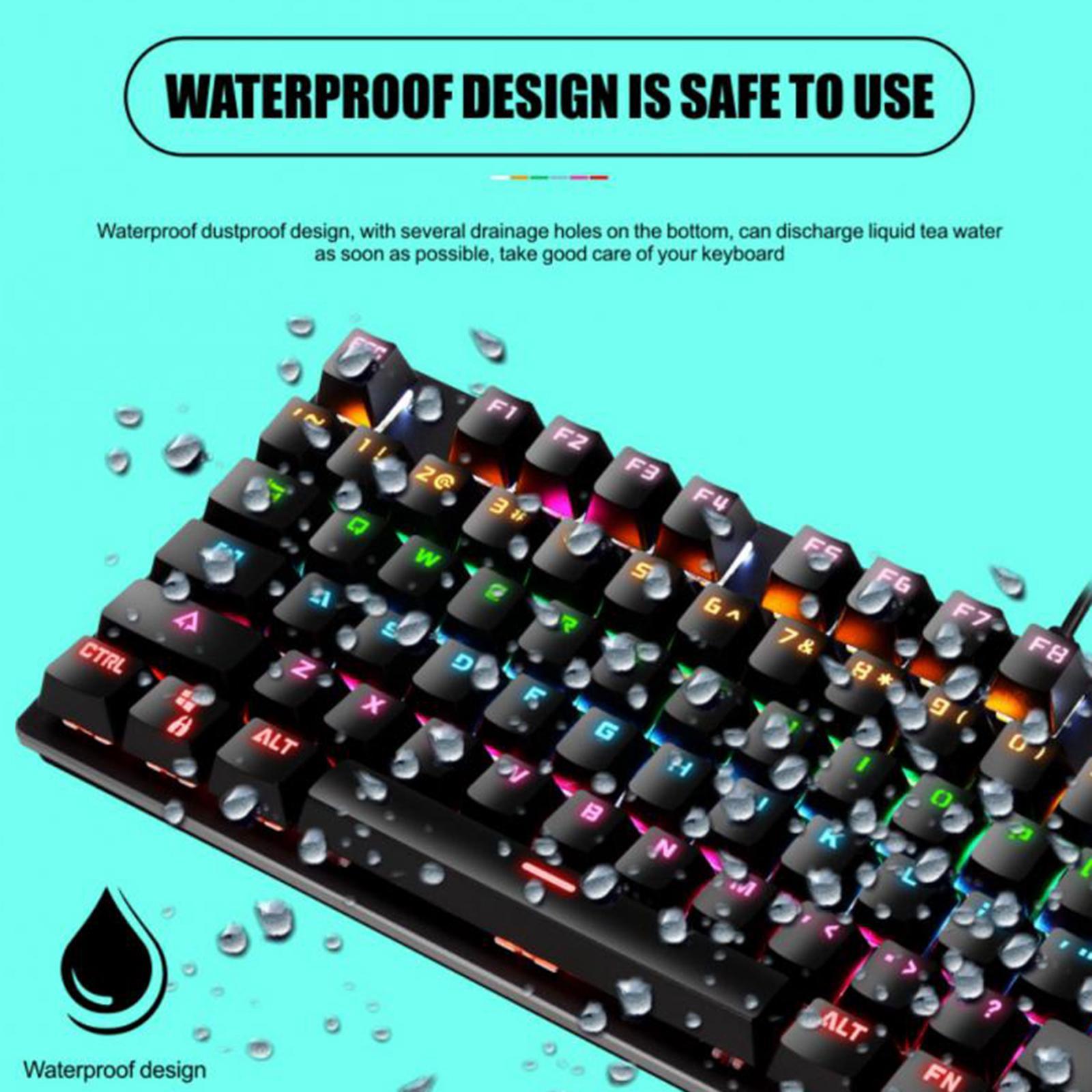 K550 Mechanical Gaming Keyboard Wired Keyboard 87 Keys RGB Backlit