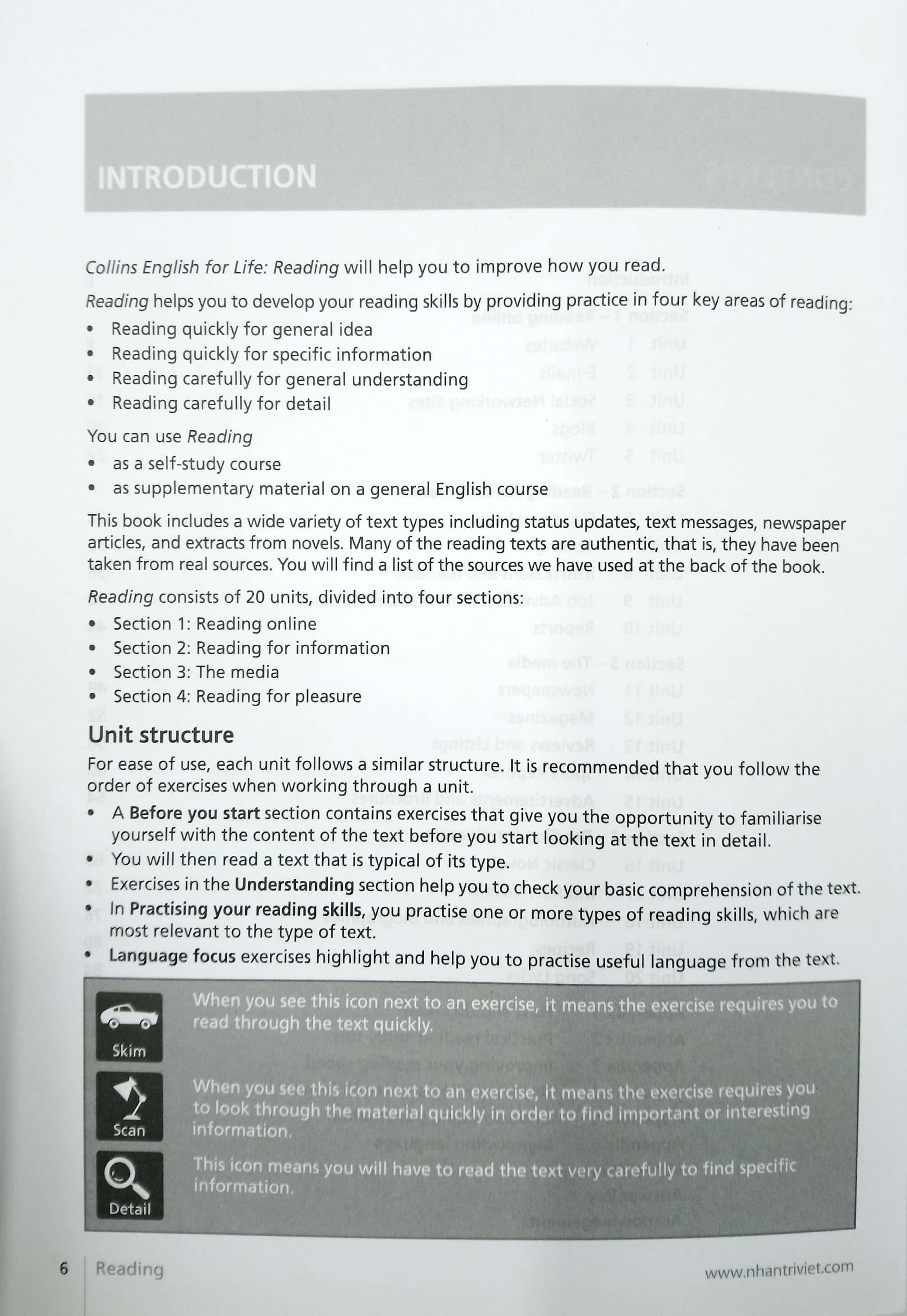 Sách Collins English For Life - Reading (B1 + Intermediate)