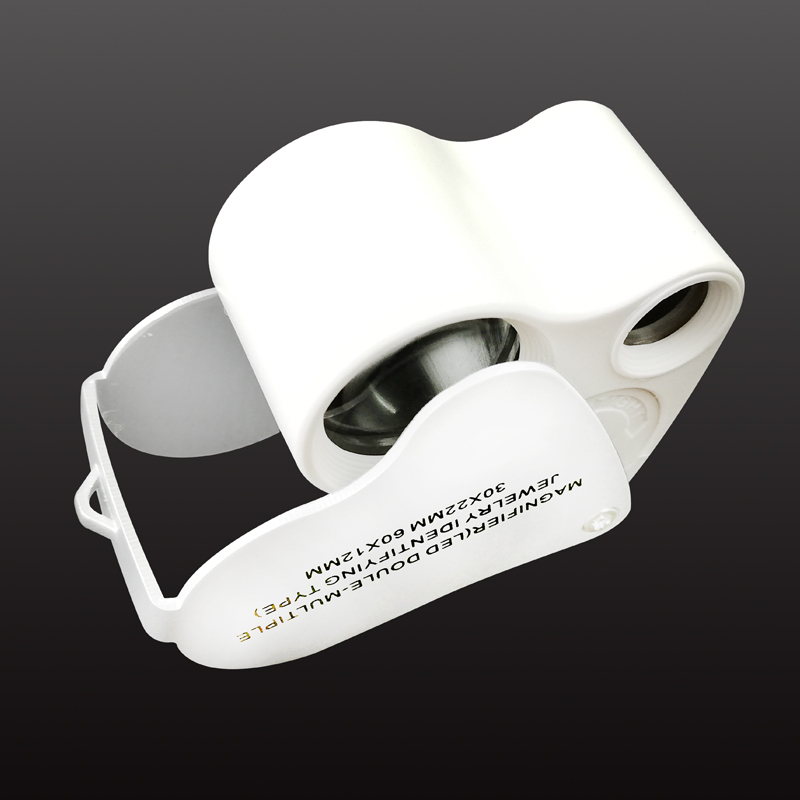 Kính lúp cầm tay độ phóng đại 30-60 lần có đèn led trợ sáng Version 2