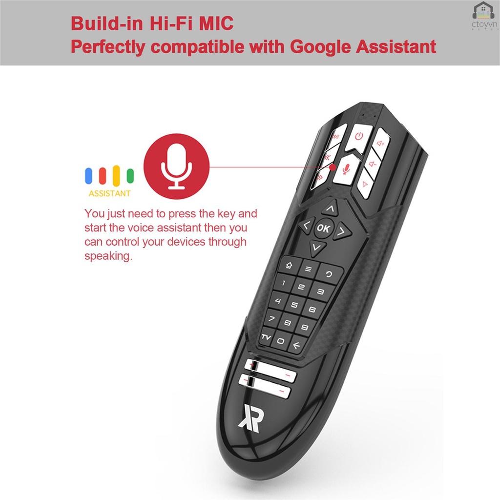 Chuột bay Wechip R1 2.4G điều khiển từ xa cảm biến chuyển động 6 trục 31 phím IR cho TV Android thông minh