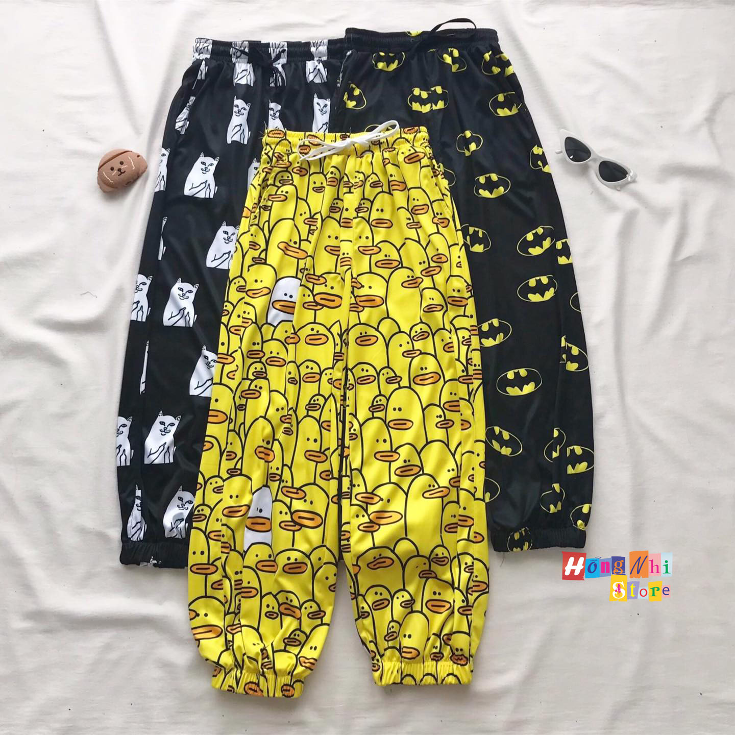 Quần Cartoon Pant V2 Unisex, Quần Hoạt Hình Dài Bo Lai Dáng Rộng - MM