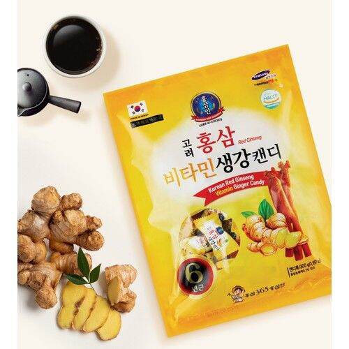 Kẹo sâm gừng 365 Hàn Quốc (300g)