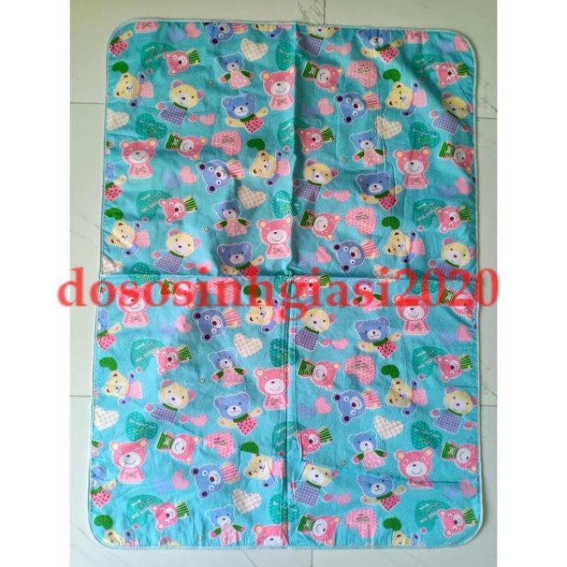 Tấm lót lớn cho bé sơ sinh/ Chiếu lót cao su chống thấm 3d size lớn 78*107cm