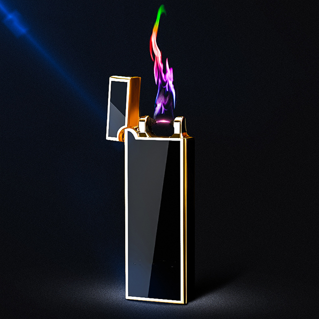 Hộp Quẹt Bật Lửa Vảy 1 Tia Lửa Plasma Đan Chéo 4056 - Sạc Điện