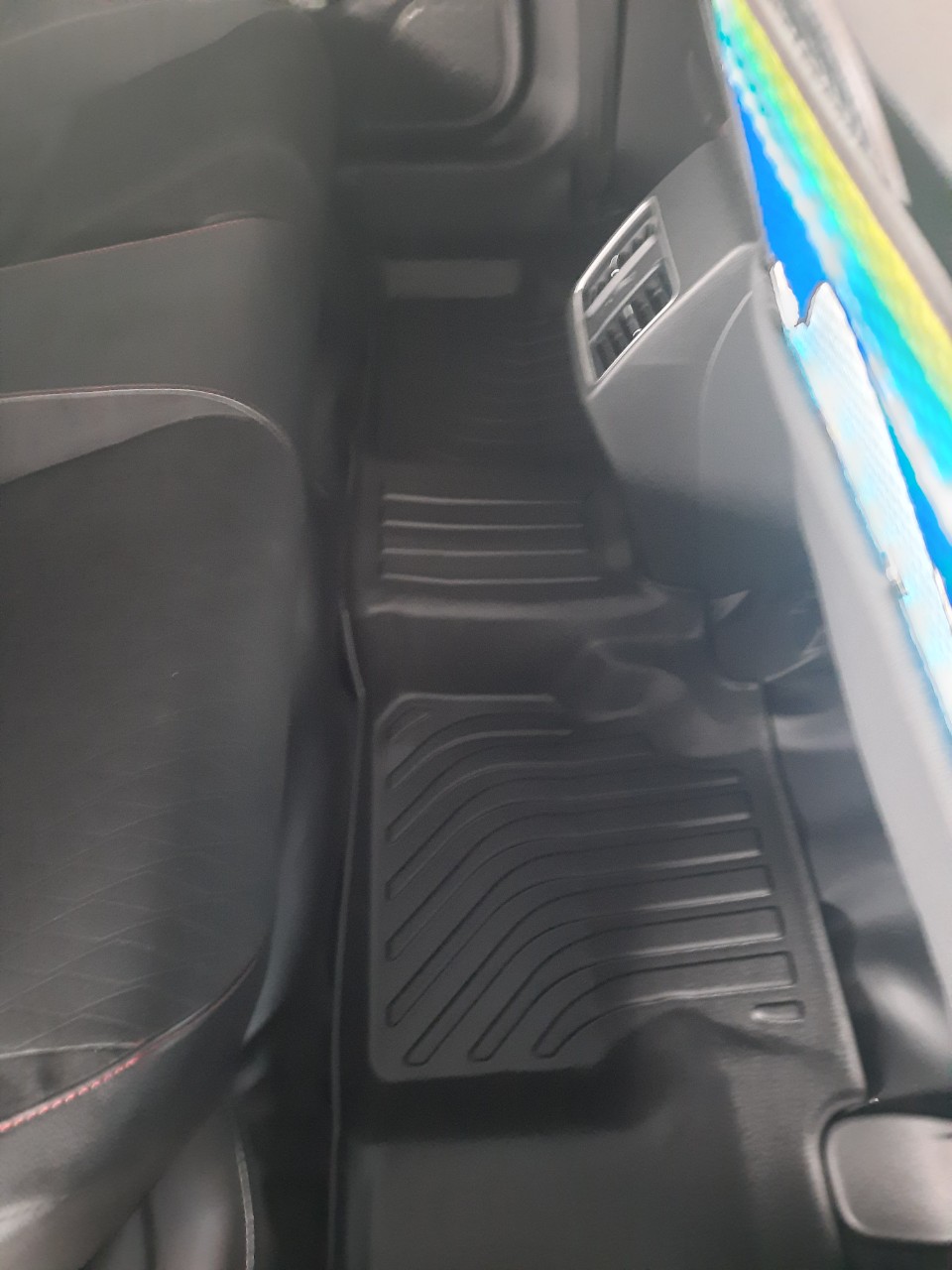 Thảm lót sàn xe ô tô Honda City 2015-nay Nhãn hiệu Macsim chất liệu nhựa TPE cao cấp màu đen
