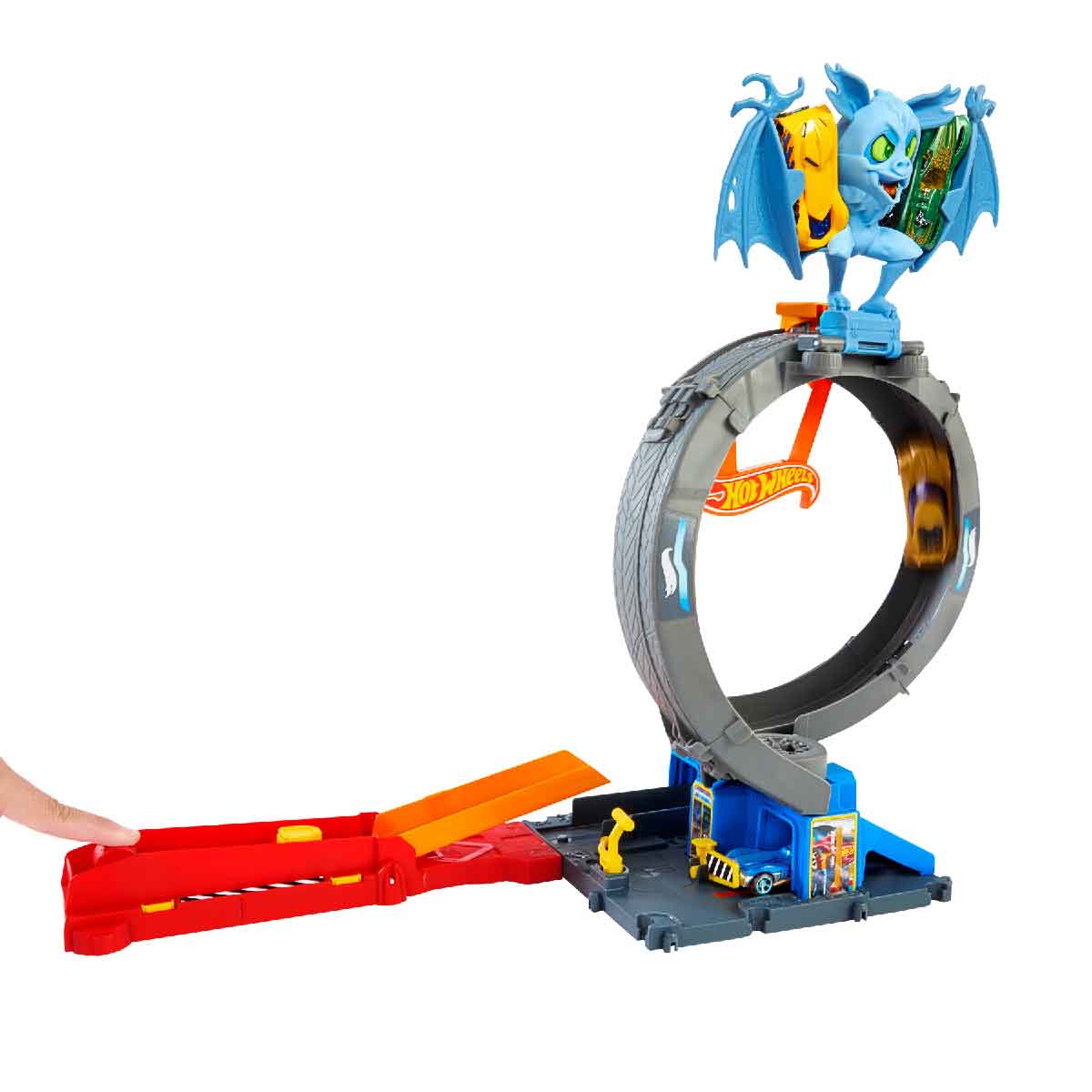 Đồ Chơi Mô Hình City Trạm Lốp Xe Dơi Siêu Đẳng HOT WHEELS HTN78/HDR29