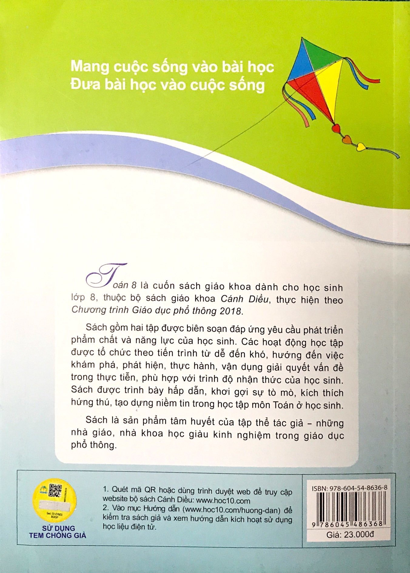 Sách Toán Lớp 8 Tập 1 - Bộ Cánh Diều