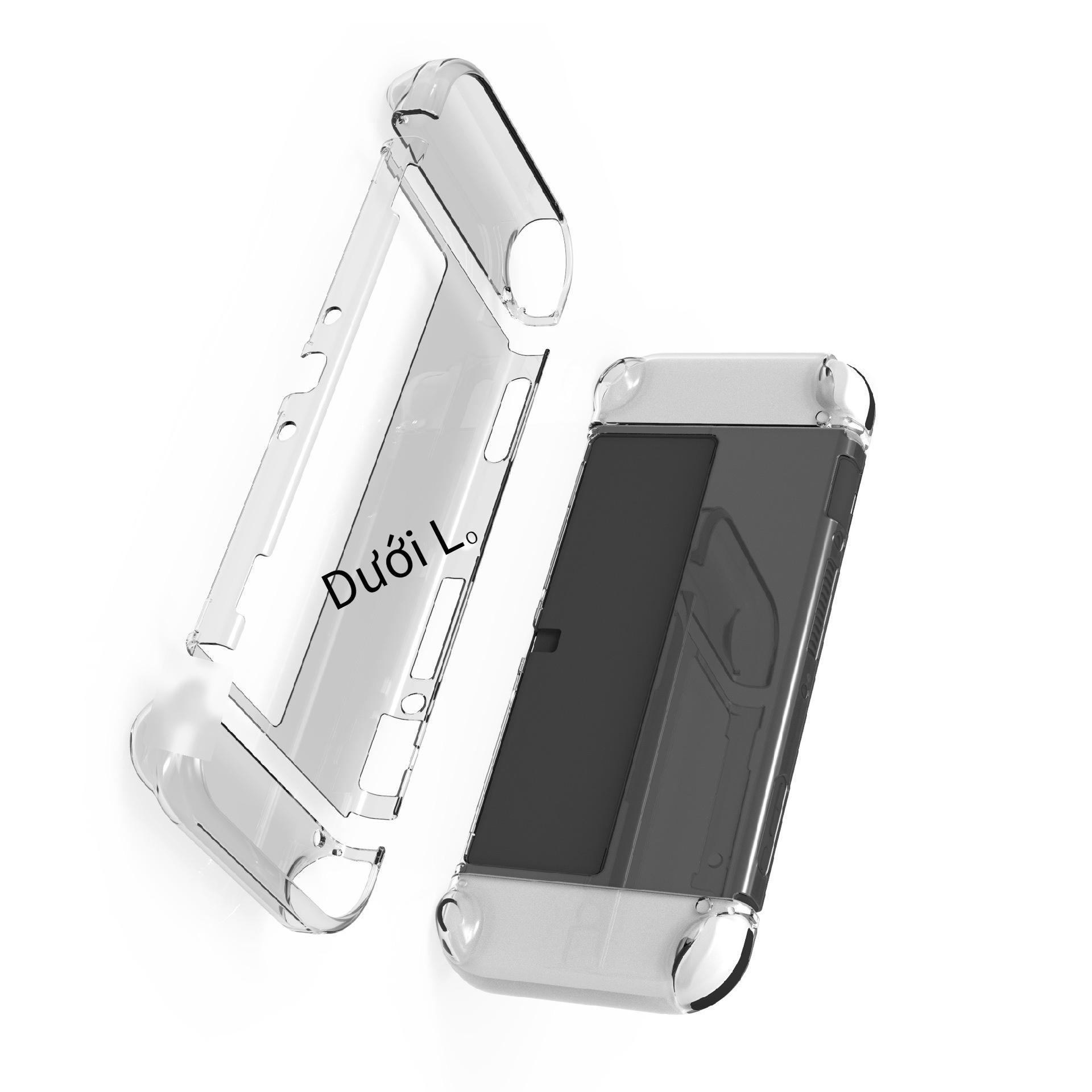Khuyến mại Công tắc máy chủ OLED vỏ trong suốt NS Oled tay cầm trái và phải TPU tay áo + máy chủ PC vỏ bảo vệ bộ