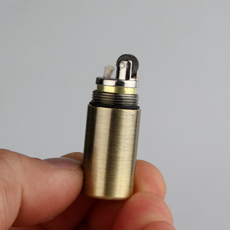 Vỏ Hột Quẹt Bật Lửa Xăng Đá kiêm móc khóa Dolphin HY665 đẹp độc lạ - dùng xăng bấc đá cao cấp