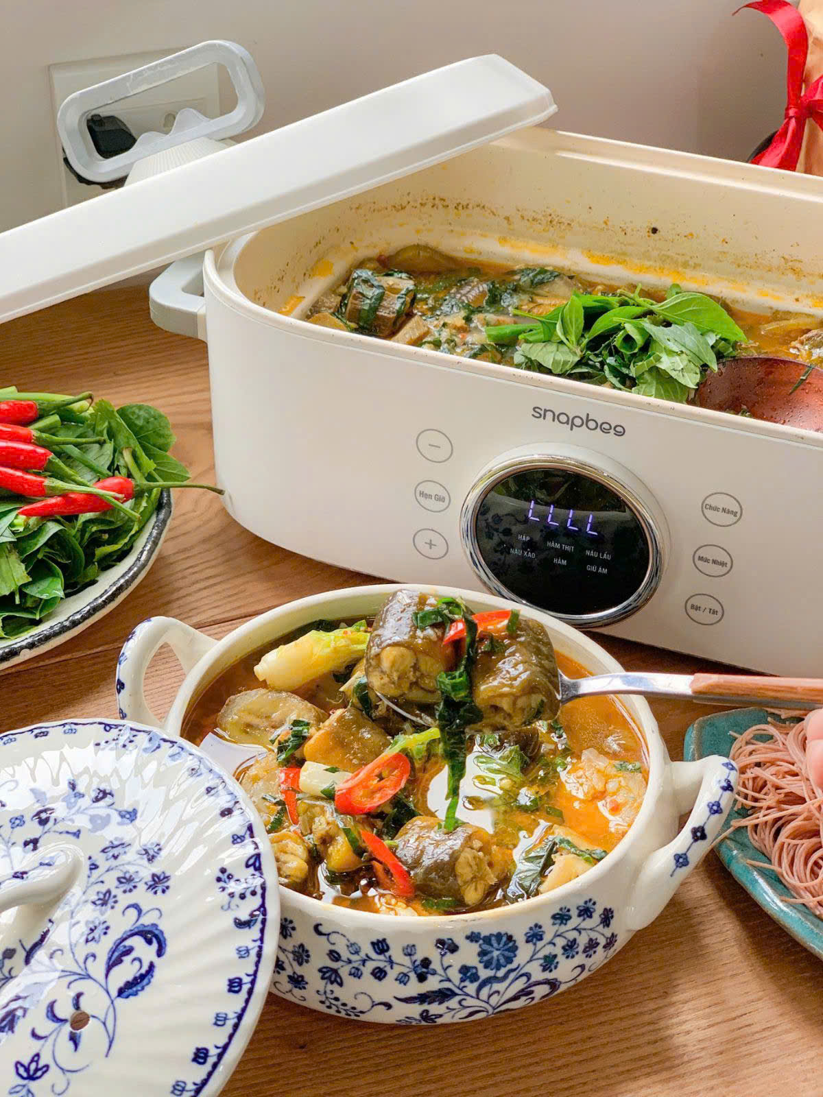 [Hàng chính hãng] Nồi Hấp Điện 3 Tầng SNAPBEE ST2000 - 20L Đa Năng, Kháng Khuẩn, Không Gây Mùi