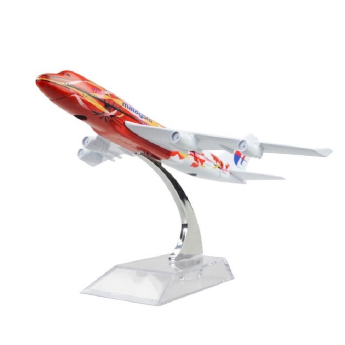Mô hình máy bay B747 Malaysia Hibicus 16cm