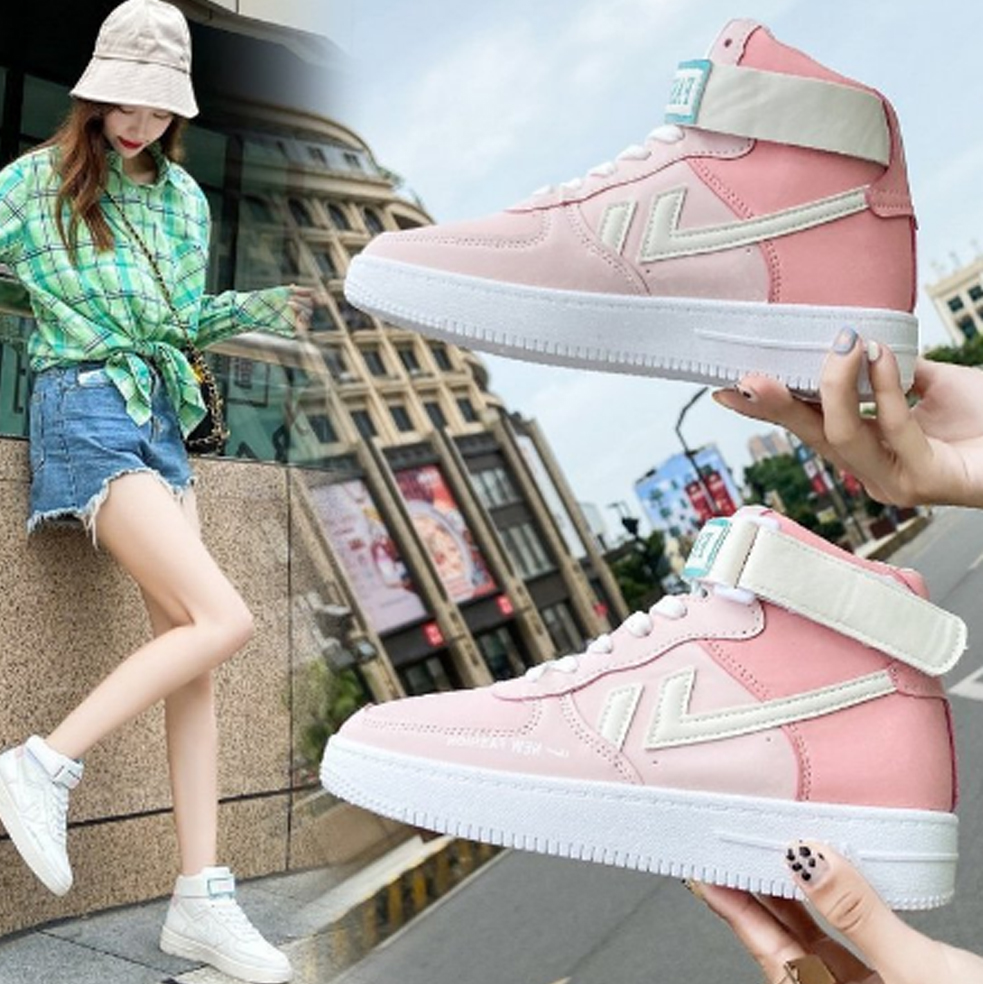 Giày Sneaker Nữ MC Màu Cá tính Cao Cấp BEE GEE G1002 màu Xanh, màu Tím tăngj chai vệ sinh giày cao cấp