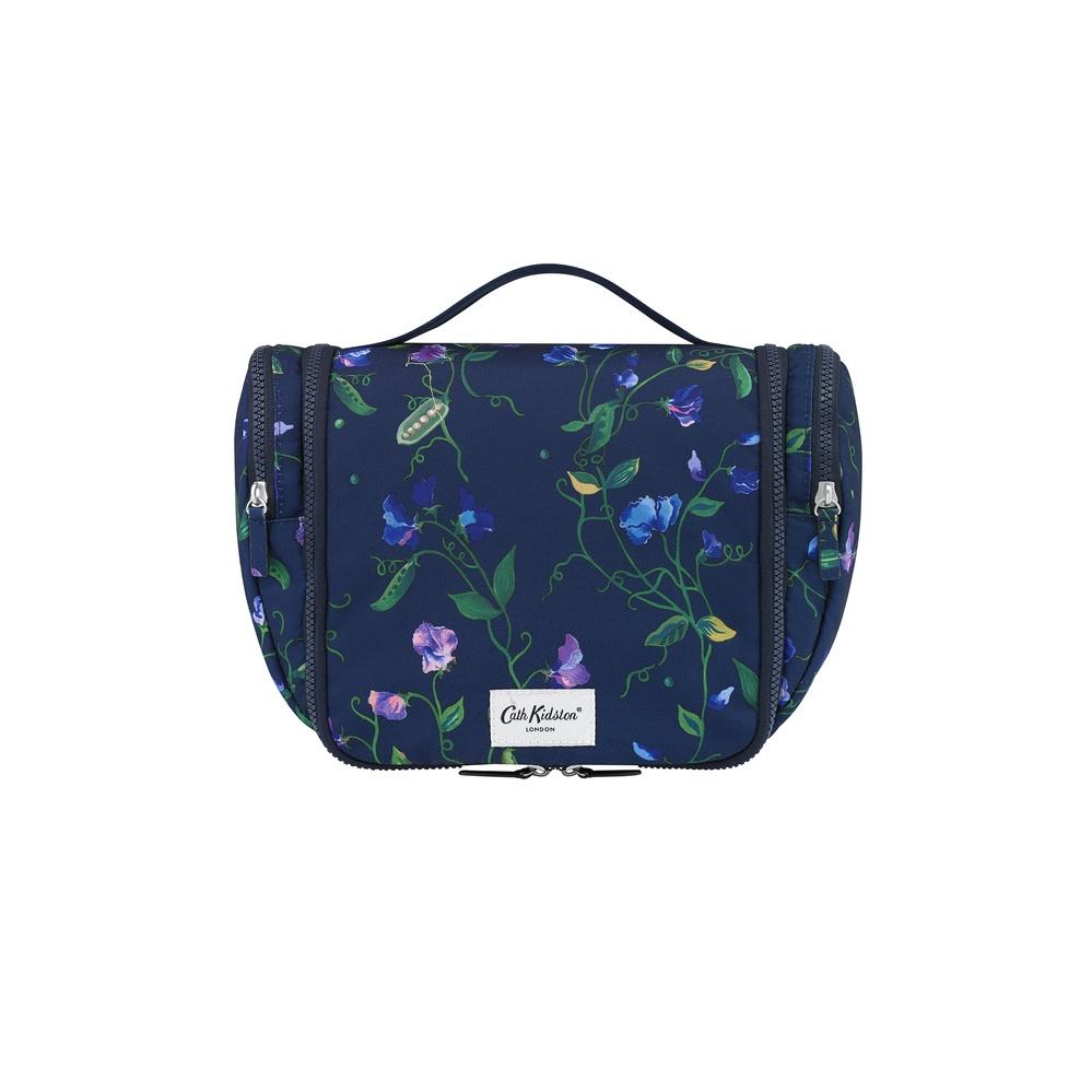 Cath Kidston - Túi đựng đồ dùng nhà tắm/Large Travel Wash Bag - Sweet Pea - Navy -1042719