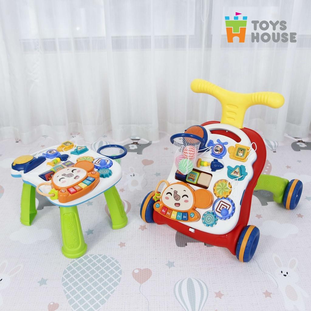 Bàn chơi đa năng có nhạc kiêm xe tập đi 2 trong 1 Toyshouse N6038 - người bạn đồng hành thân thiết của bé