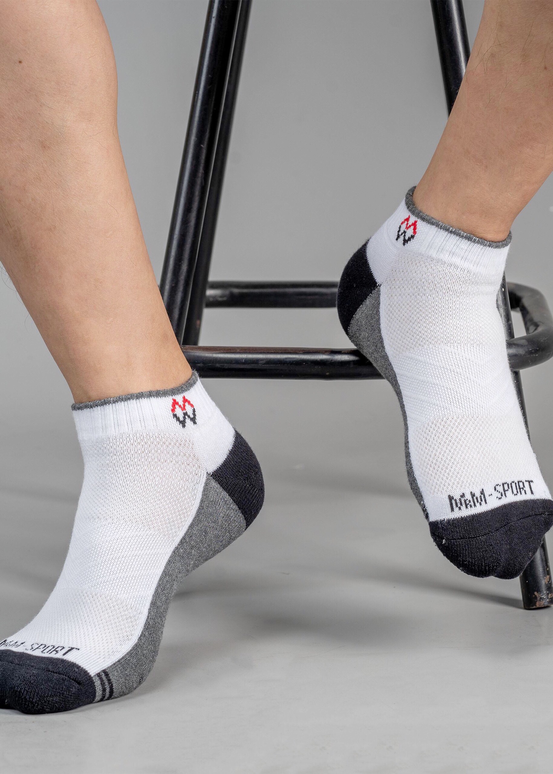 Combo 5 Đôi Tất Vớ Thể Thao, Vớ Đá Banh, Vớ Chạy Bộ Cổ Ngắn, Sợi Cotton Cao Cấp Chống Hôi Chân, Chống Phồng Rộp Chân, Chống Trượt Co Giãn 4 Chiều Mrm Manlywear - MM