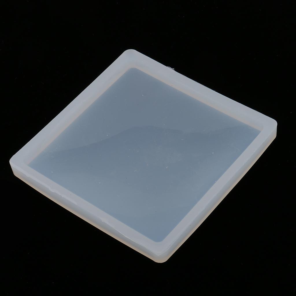 2 Pieces Square Shape Jewelry Silicone Mould Ornament Resin Craft Making