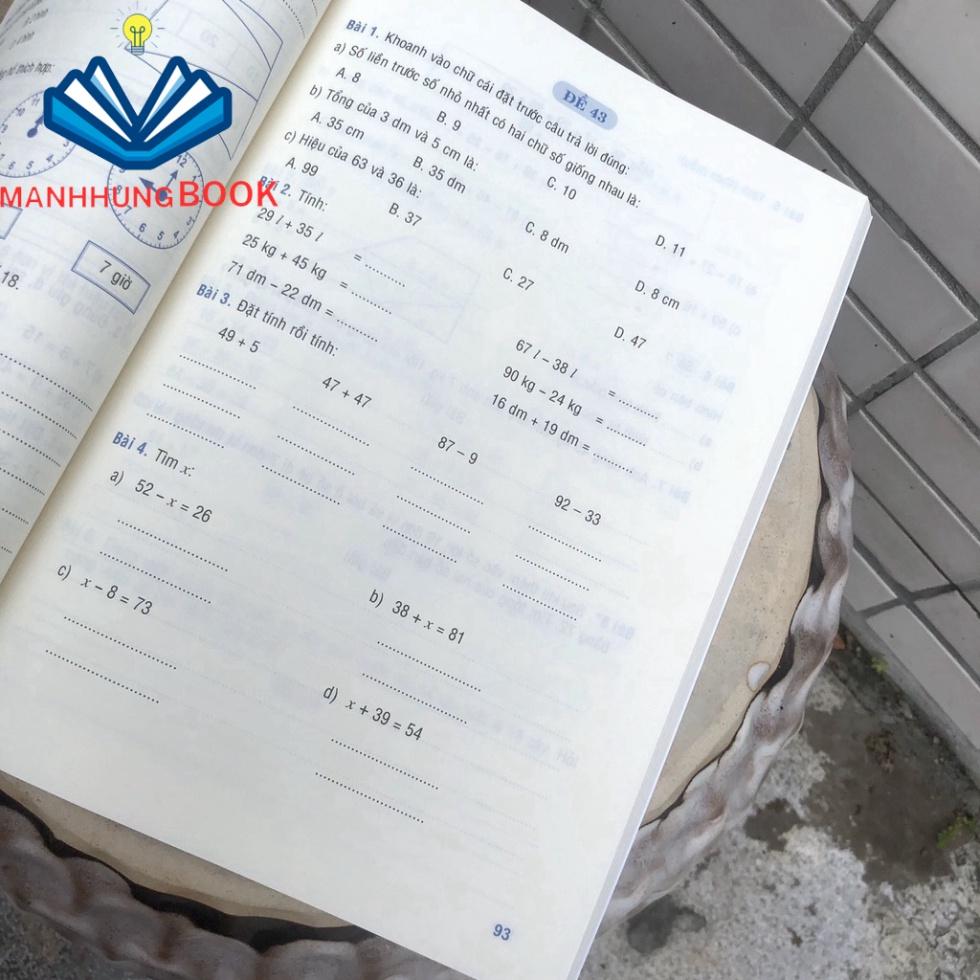 Sách: Tuyển chọn Đề Ôn Luyện và Tự Kiểm Tra Toán Lớp 2 - Ôn Tập Lí Thuyết Và Bổ Sung Bài Tập Ngoài Giờ