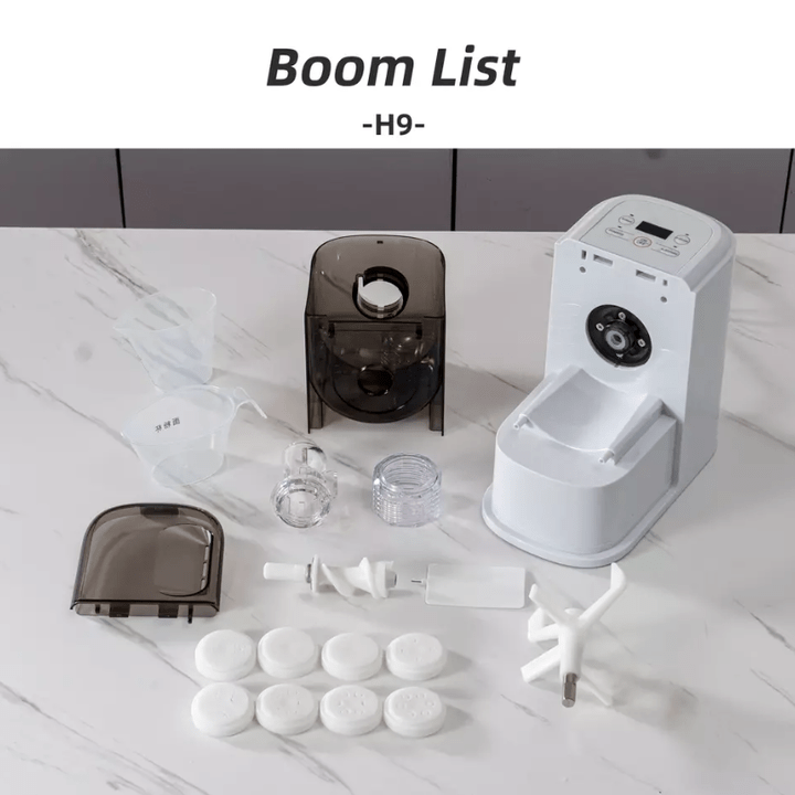 Máy làm mì tươi tự động H9 180W, gồm 8 loại khuôn
