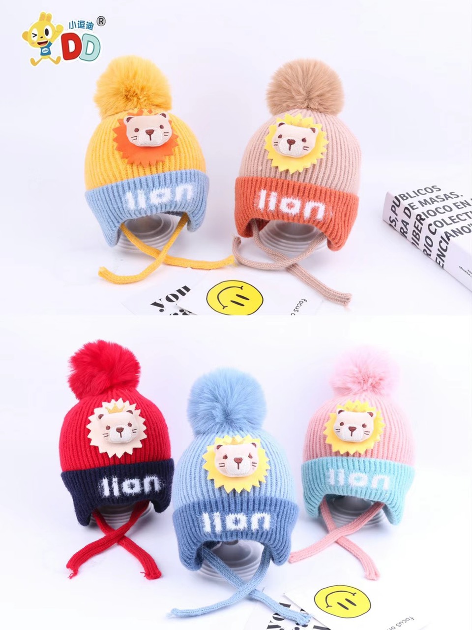 Mũ Len Lion Hình Sư Tử Mẫu Cực Đẹp Cho Bé