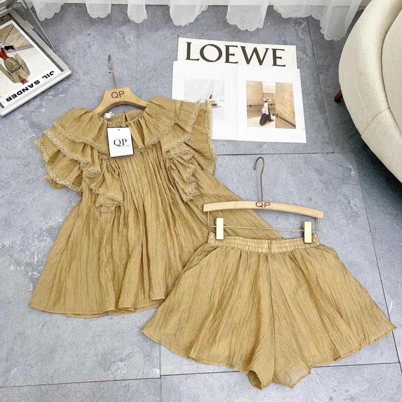 Set áo quần tơ bèo mí li QP closet