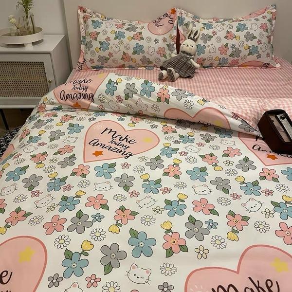 Trọn bộ 4 món cotton poly hàng nhập khẩu nguyên set.Mẫu 13