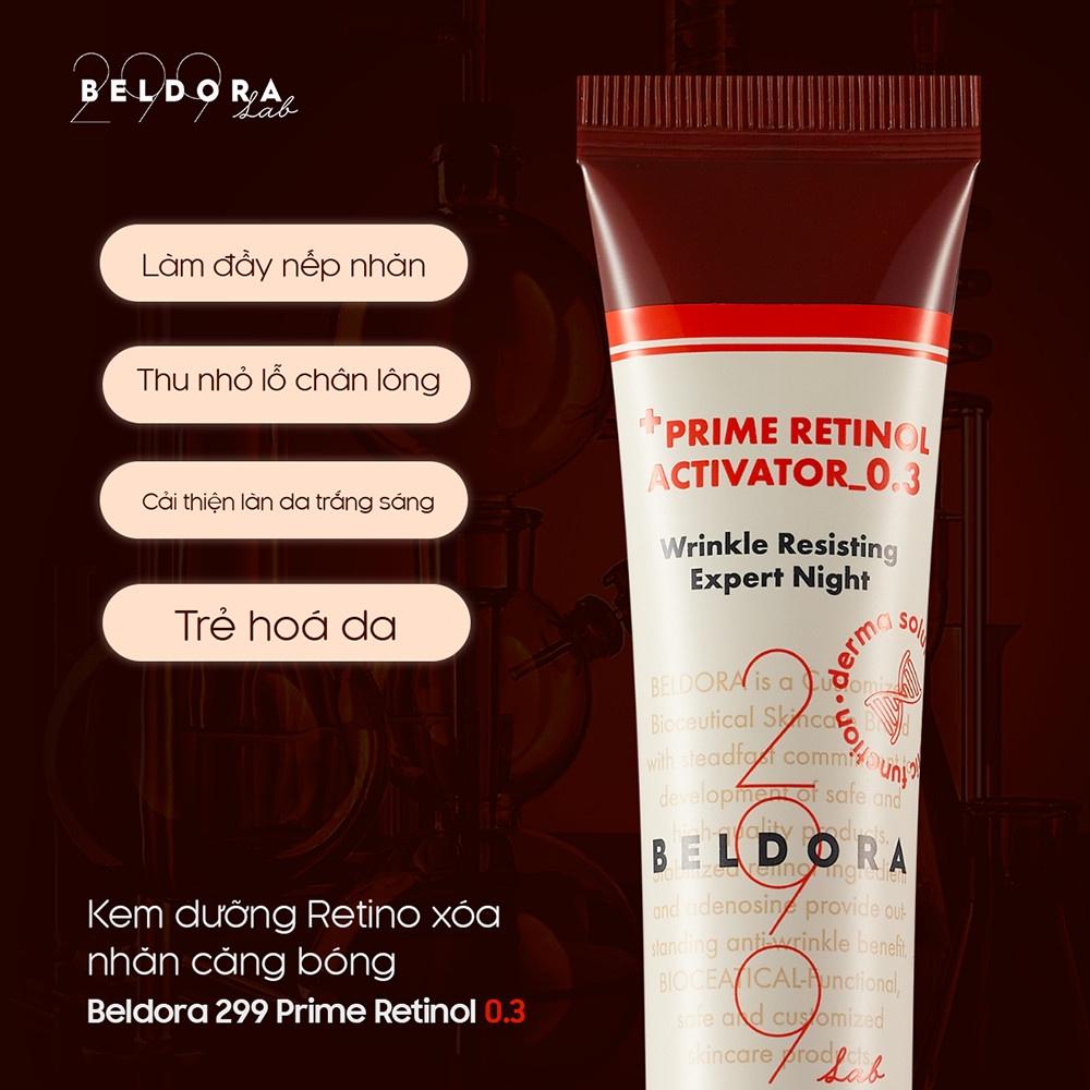 Kem Dưỡng Retinol Trẻ Hóa Da, Giảm Nếp Nhăn Và Ngăn Mụn Beldora 299 Prime Retinol Activator 35ml