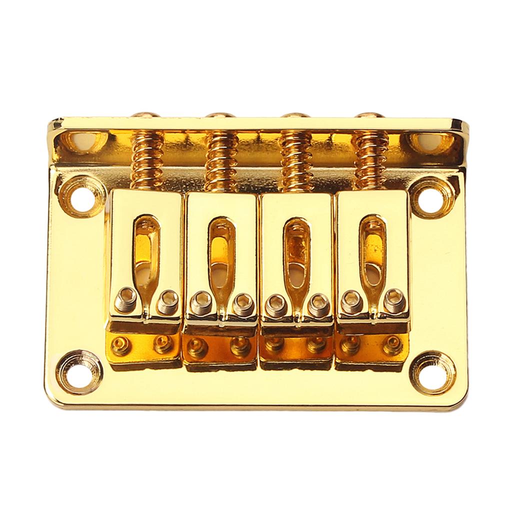 Cao Cấp 4 Bass Cầu cho Đàn Guitar Điện Đàn Ukulele Cầu Phụ Kiện