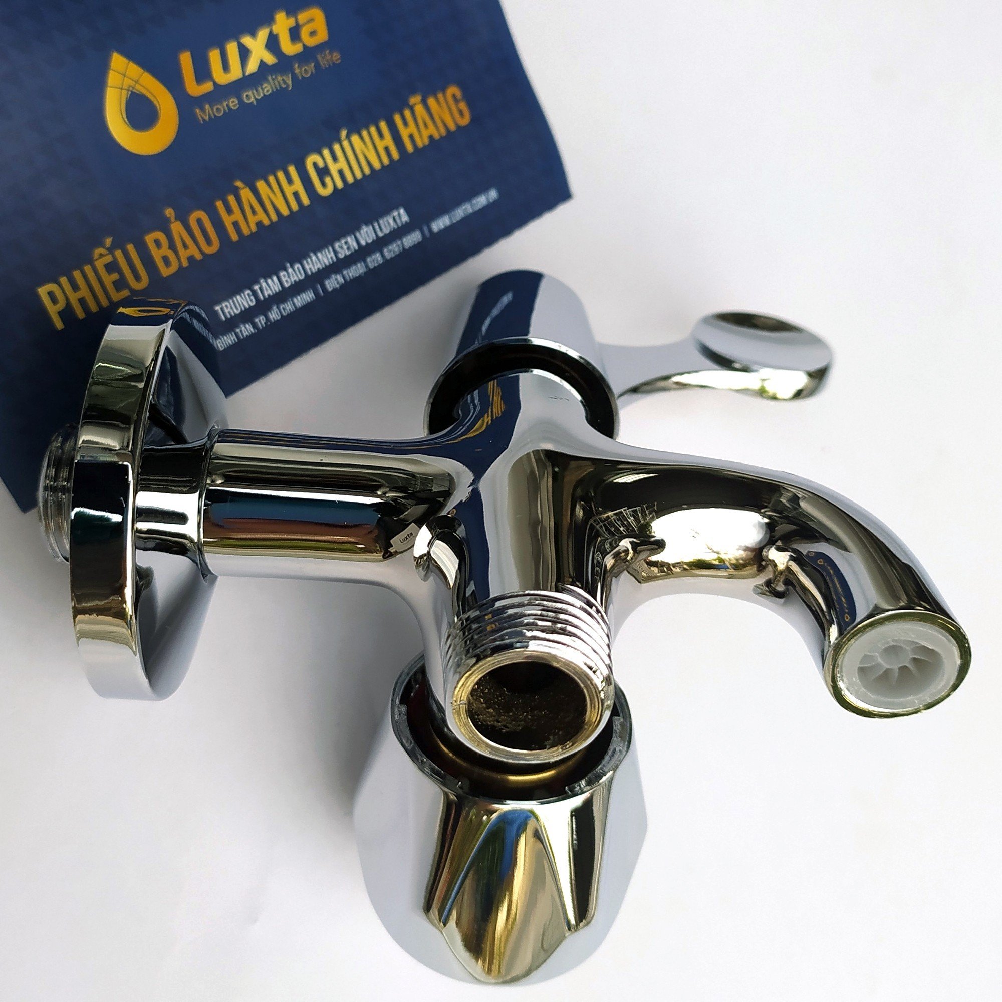Củ Sen Tắm Lạnh Đồng Thau Mạ Crome LUXTA L2101