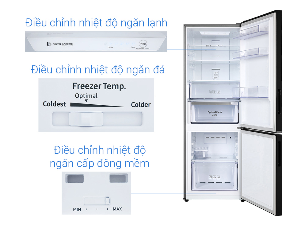 Tủ Lạnh Samsung Inverter 310 lít RB30N4010BU/SV - Hàng Chính Hãng - Chỉ Giao Hà Nội