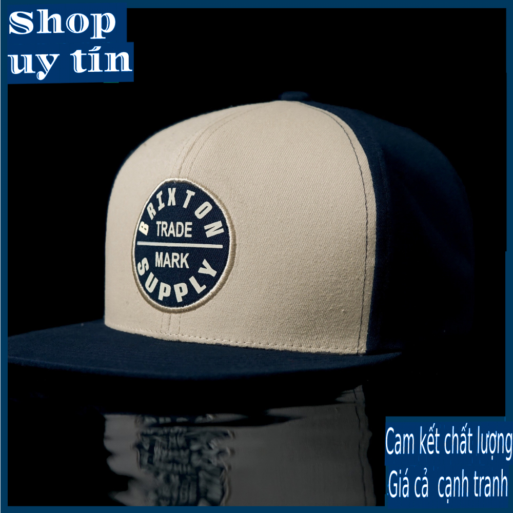 Freeship - MŨ/NÓN KẾT LƯỠI TRAI SNAPBACK BT VÀNG NÂU KEM PHỐI XANH THỜI TRANG NAM NỮ CAO CẤP