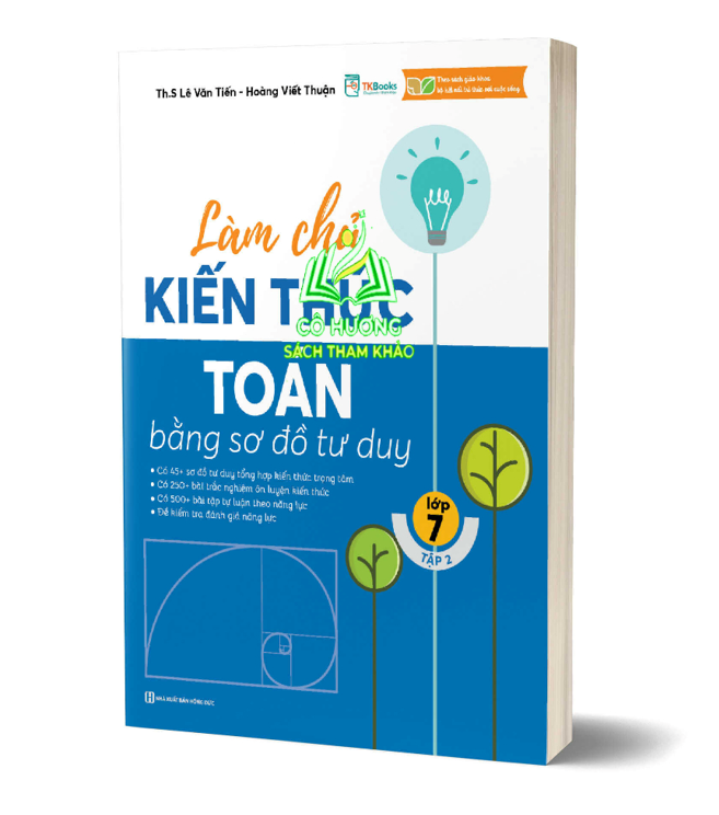 Sách - Làm chủ kiến thức Toán bằng sơ đồ tư duy – Lớp 7(Tập 1) - MC