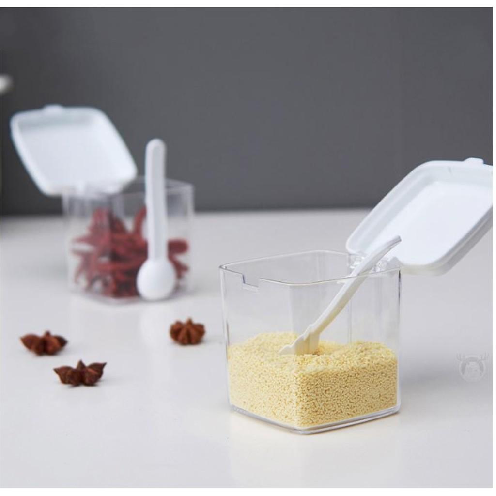 Hộp đựng gia vị nhà bếp đa năng phong cách Nhật Bản