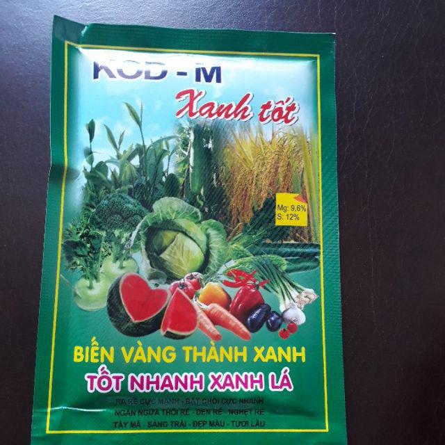 Set 3 gói phân bón lá Xanh Tốt 50gr biến vàng thành xanh