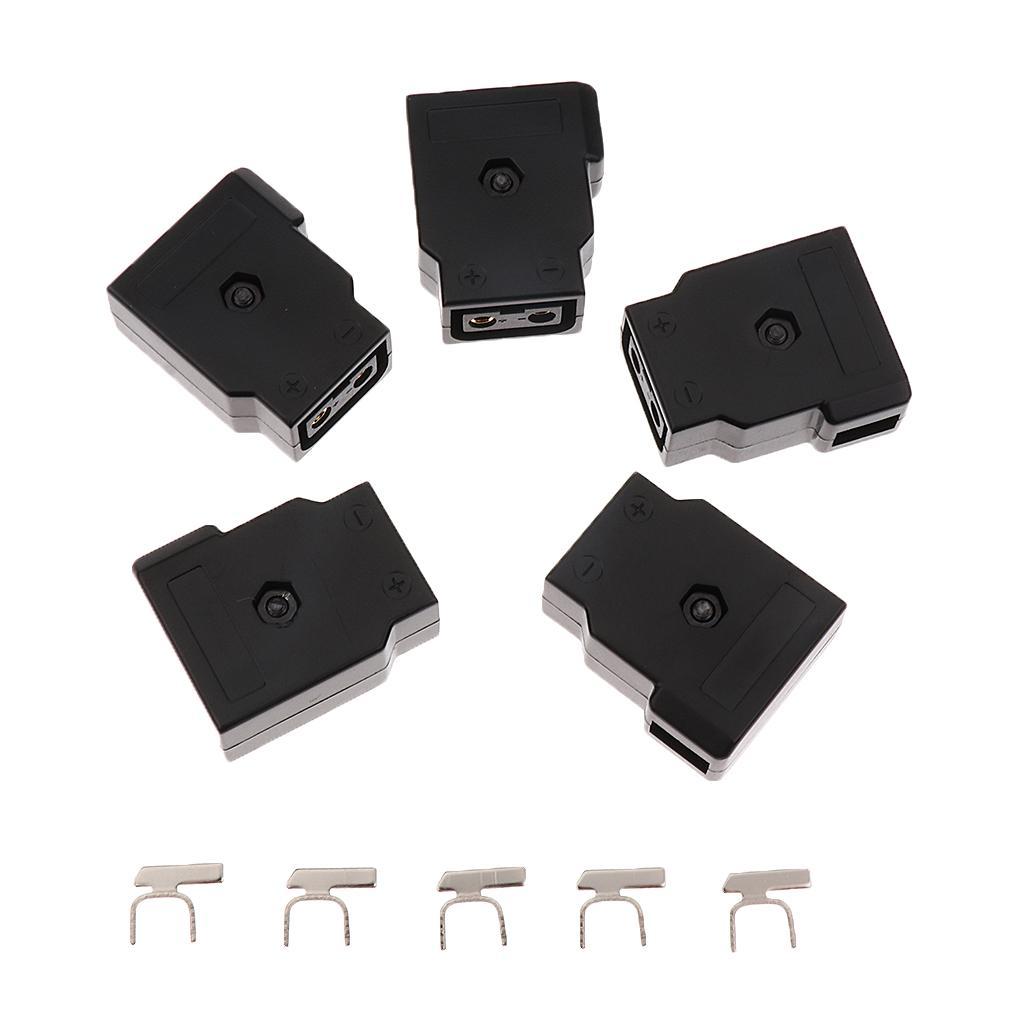 10 Pieces D-TAP To DTAP Male Plug Type B Connector for DSLR Anton Battery + 5pcs D-Tap plug connector for Anton V-Lock Battery DSLR Power Female