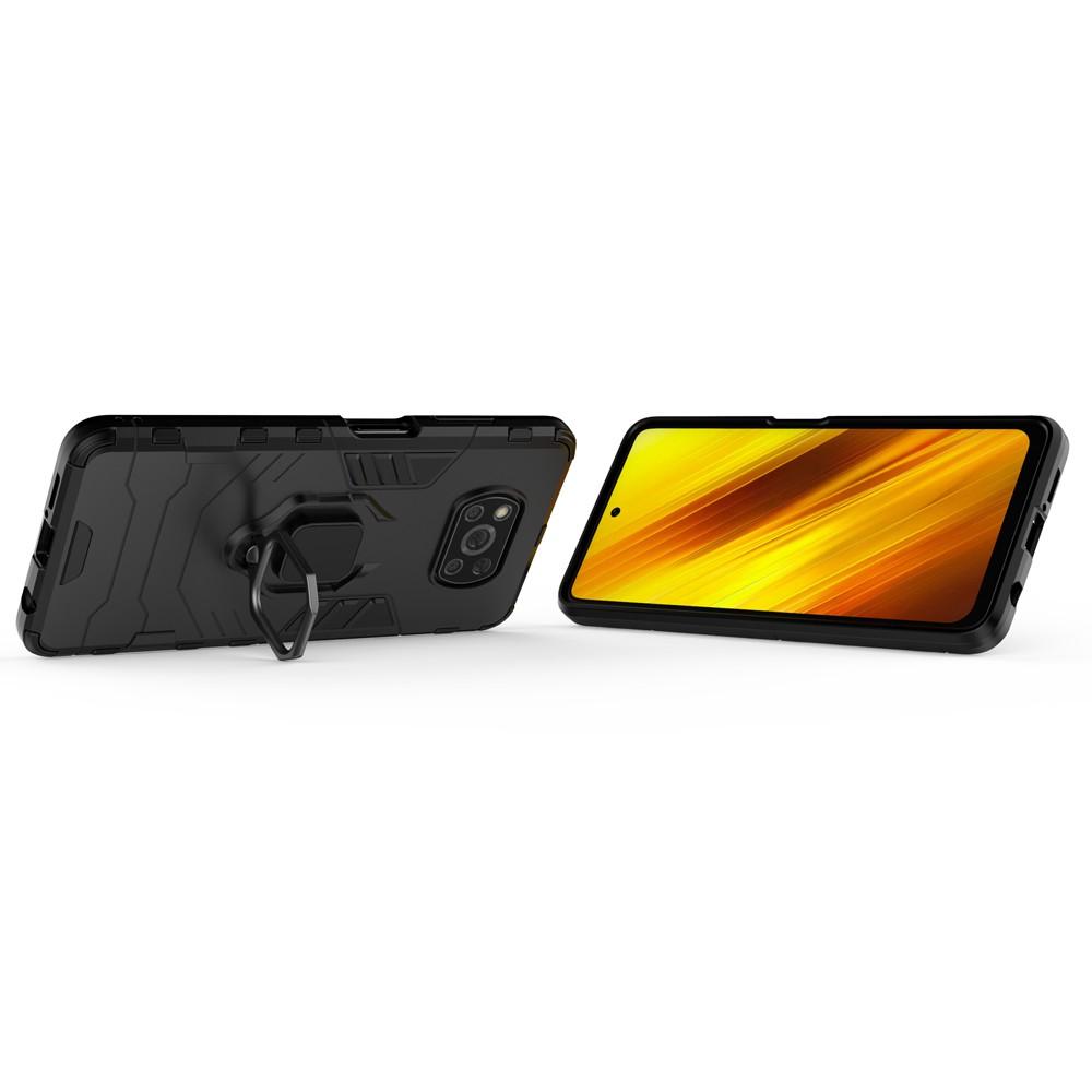 Ốp lưng cho Xiaomi Poco X3 NFC X3 Pro iron man chống sốc kèm nhẫn xoay chống xem video bảo vệ camera