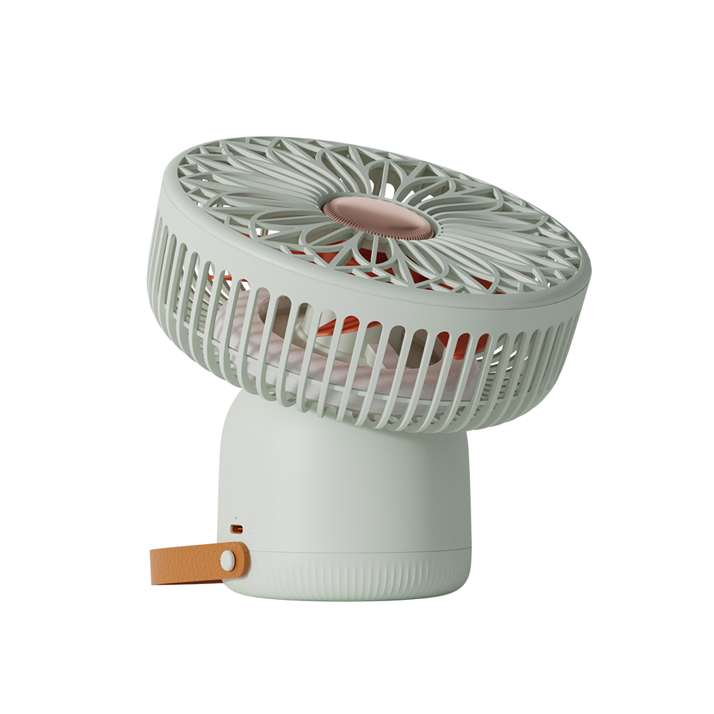 Quạt máy tính để bàn Xiaomi Sothing Quạt treo tường có đầu lắc Quạt làm mát nhỏ với đèn ban đêm Quạt có độ ồn thấp di động có thể sạc lại