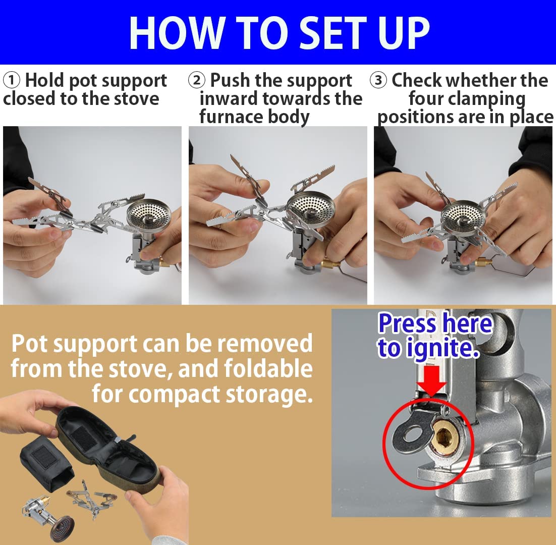 Bếp gas dã ngoại xếp gọn Campingmoon XD-2F