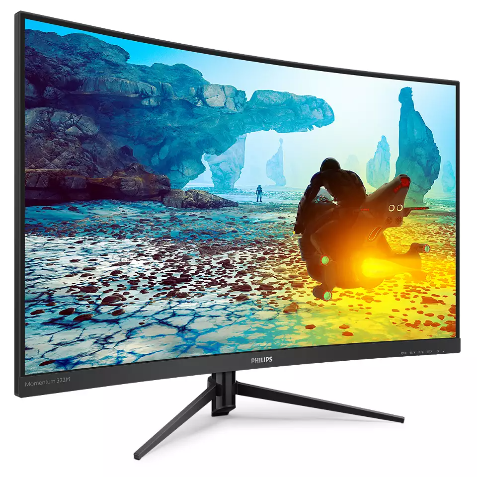 Màn hình máy tính 32inch Philips 322M8CZ Cong Gaming (31.5&quot; VA FHD 165Hz, HDMI + VGA + DisplayPort) - Hàng chính hãng Viễn Sơn phân phối