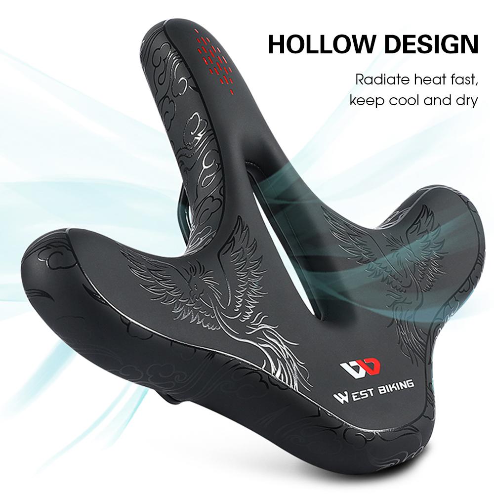 Yên xe đạp leo núi WEST BIKING không thấm nước, rộng rãi