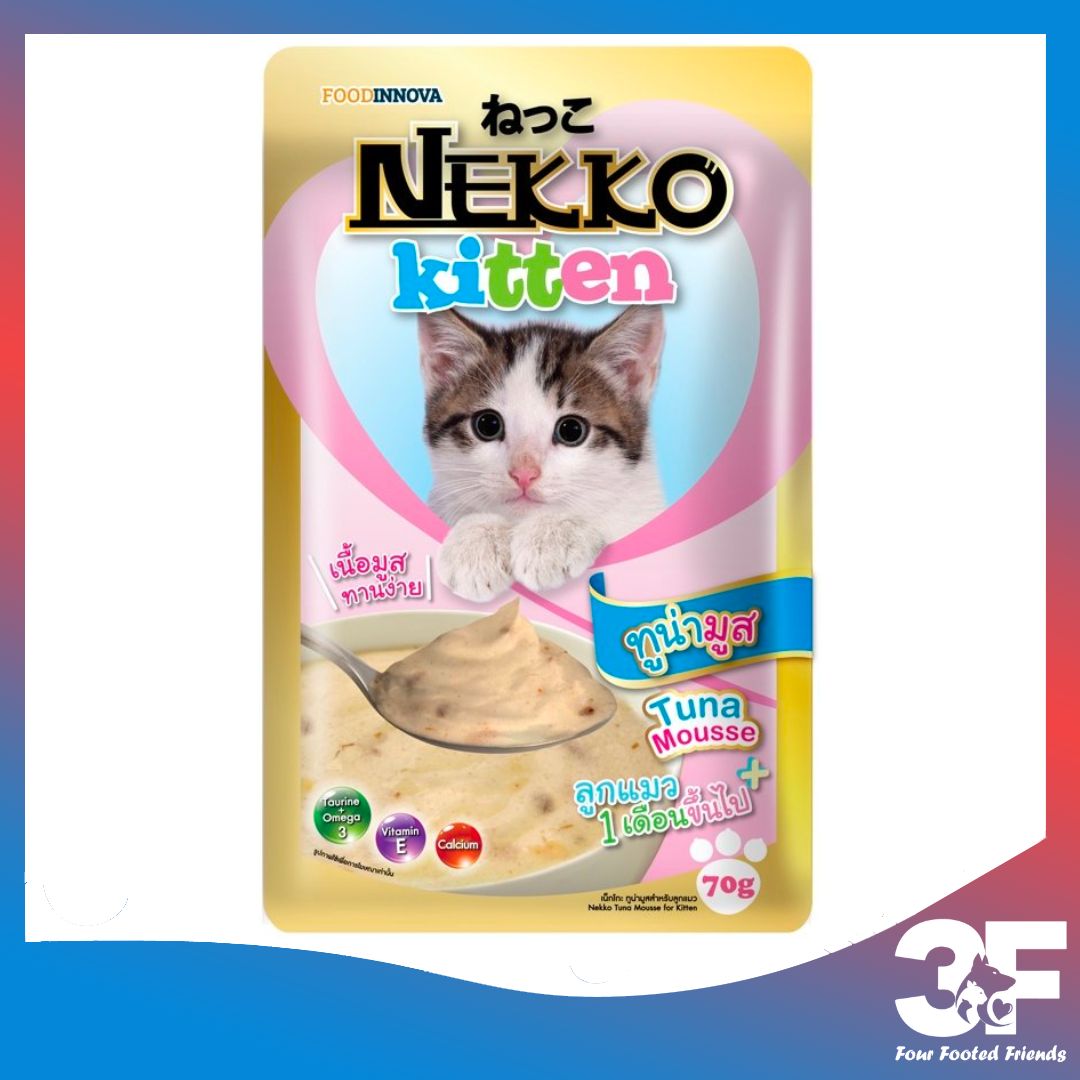 Pate Nekko Kitten Cho Mèo Con Từ Khi Cai Sữa Đến 12 Tháng Tuổi Gói 70gr