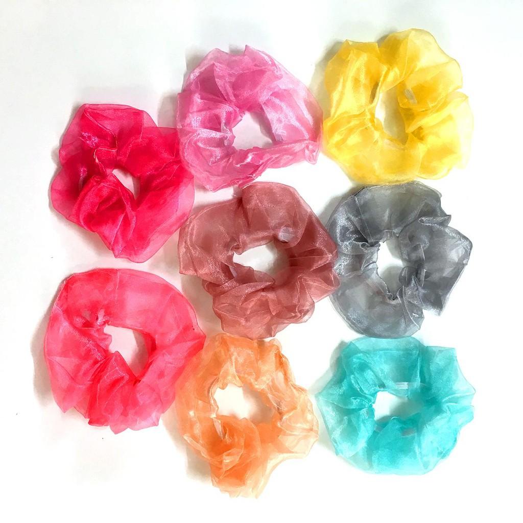 DÂY BUỘC TÓC VẢI HOT TREND VỪA CỘT VỪA LÀM VÒNG TAY - dây buộc tóc Scrunchies