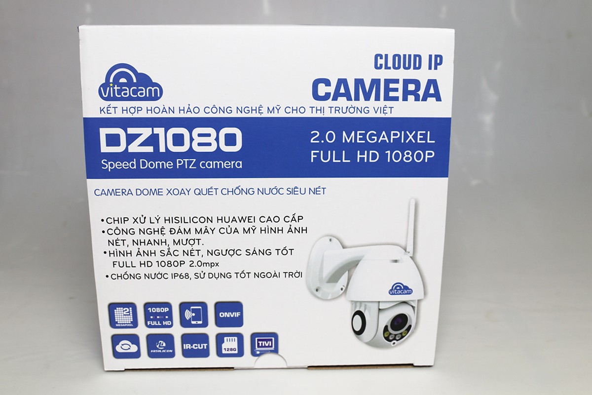 Camera Ngoài Trời Camera IP Wifi Vitacam DZ1080 - 2.0mpx Full HD 1080P  - Hàng Chính Hãng