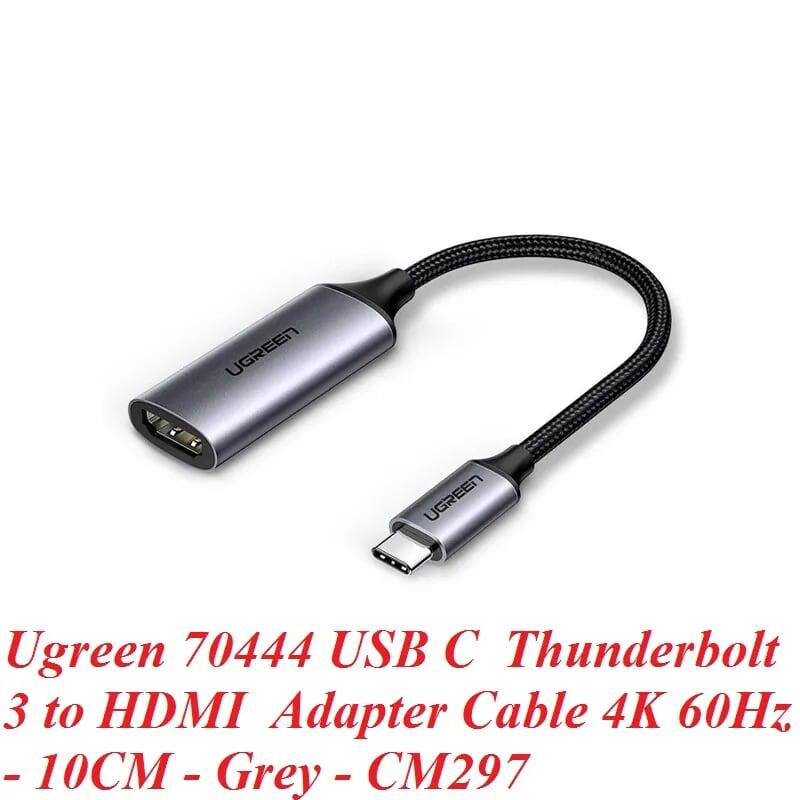 Ugreen UG70444CM297TK 4k 60hz bộ chuyển thunderbolt 3 usb type c ra hdmi 2.0 - HÀNG CHÍNH HÃNG