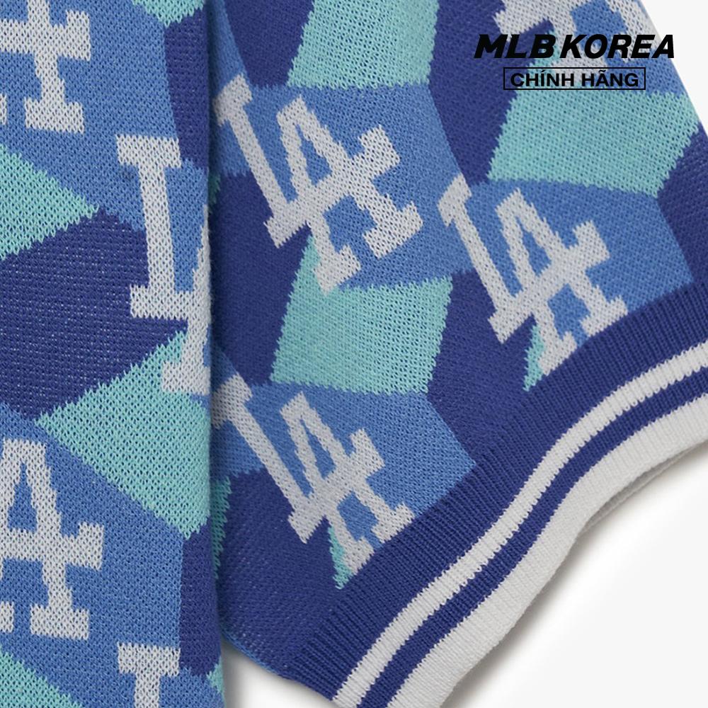 MLB - Áo polo unisex tay ngắn Cube Monogram All Over 3AKPM0533-07BLS