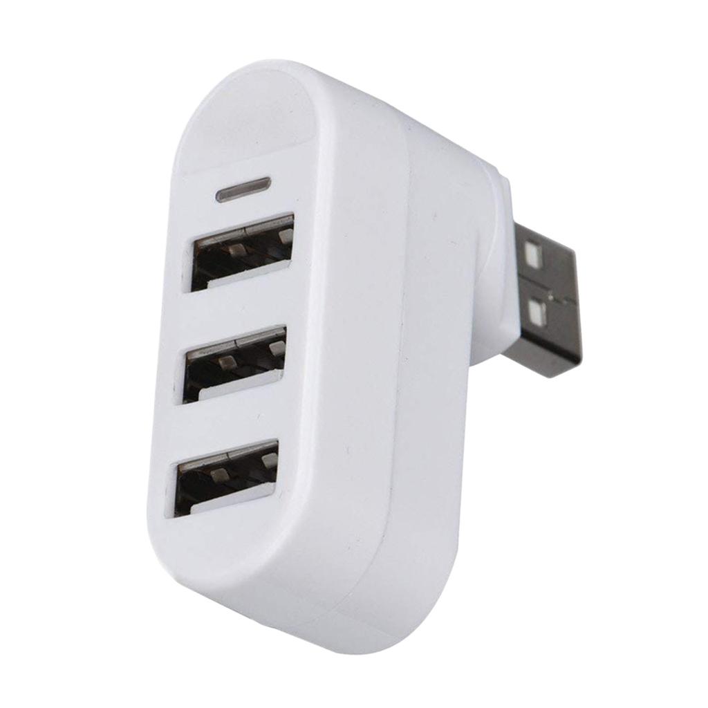 2x Rotatable 3 Ports USB 3.0 HUB + 2 USB 2.0 Adapter