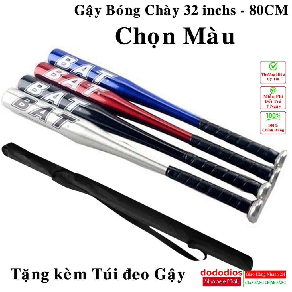 Gậy bóng chày dài 81cm (32inch) chọn màu có tặng kèm túi đựng cao cấp chất liệu hợp kim chính hãng dododios