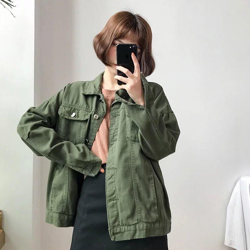 Áo khoác jacket kaki unisex