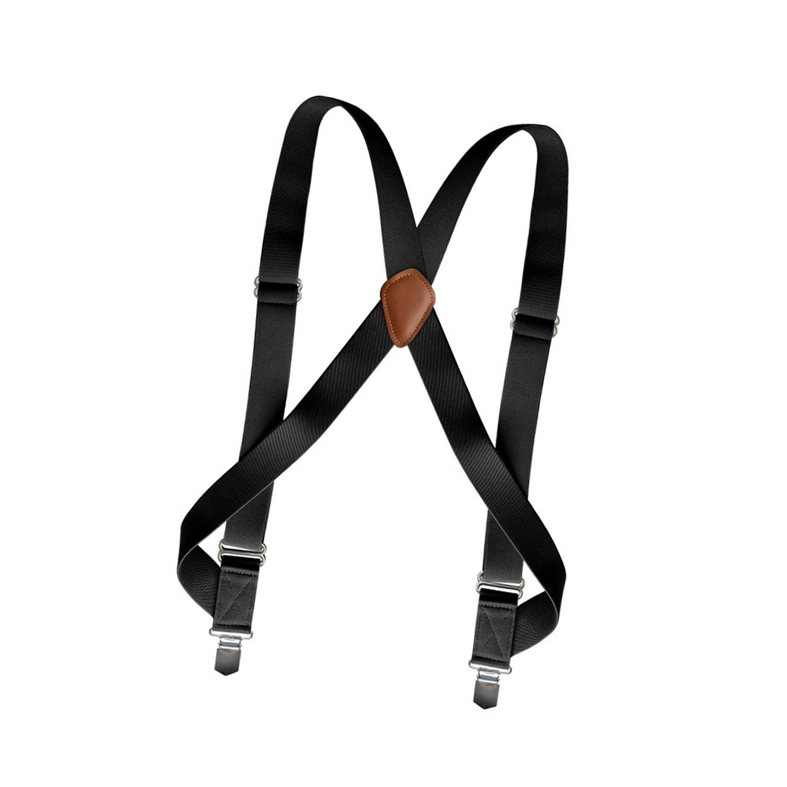 Mens Suspender with Clips Washable Adjustable Fits Jeans Big Tall Friends