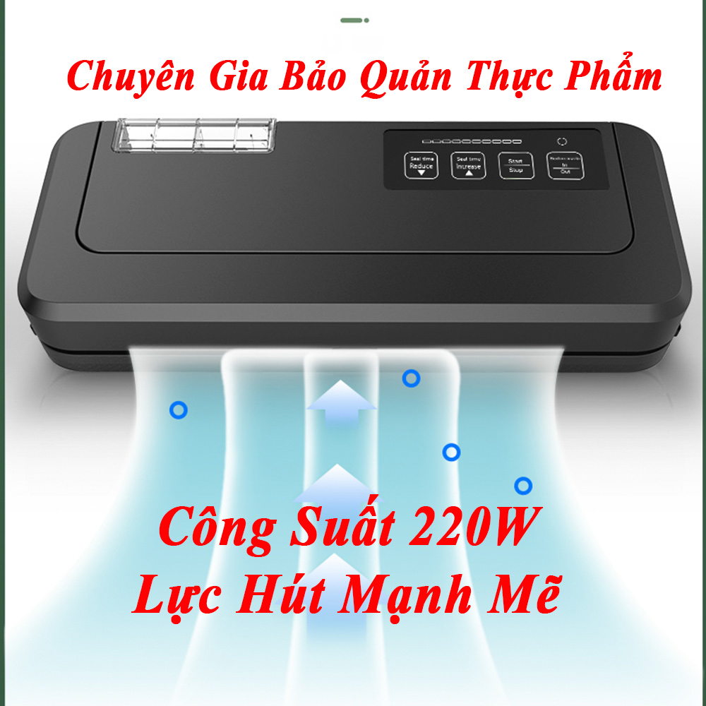 Máy Hút Chân Không Không Kén Túi Shineye P290A, Hút Khô và Hút Ướt, Công Suất Mạnh Mẽ 220W, Tặng Kèm 10 Túi Hút Chân Không, Hàng Chính Hãng